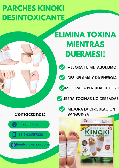 3X1 PARCHES KINOKI DESINTOXICANTES